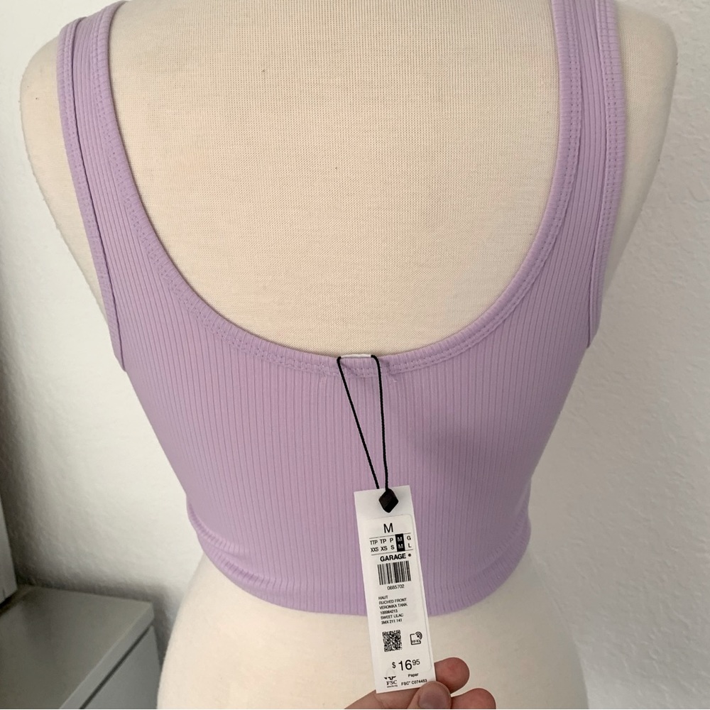 Garage Light Purple Ruched Tank Top 💜 - Picture 5 of 5